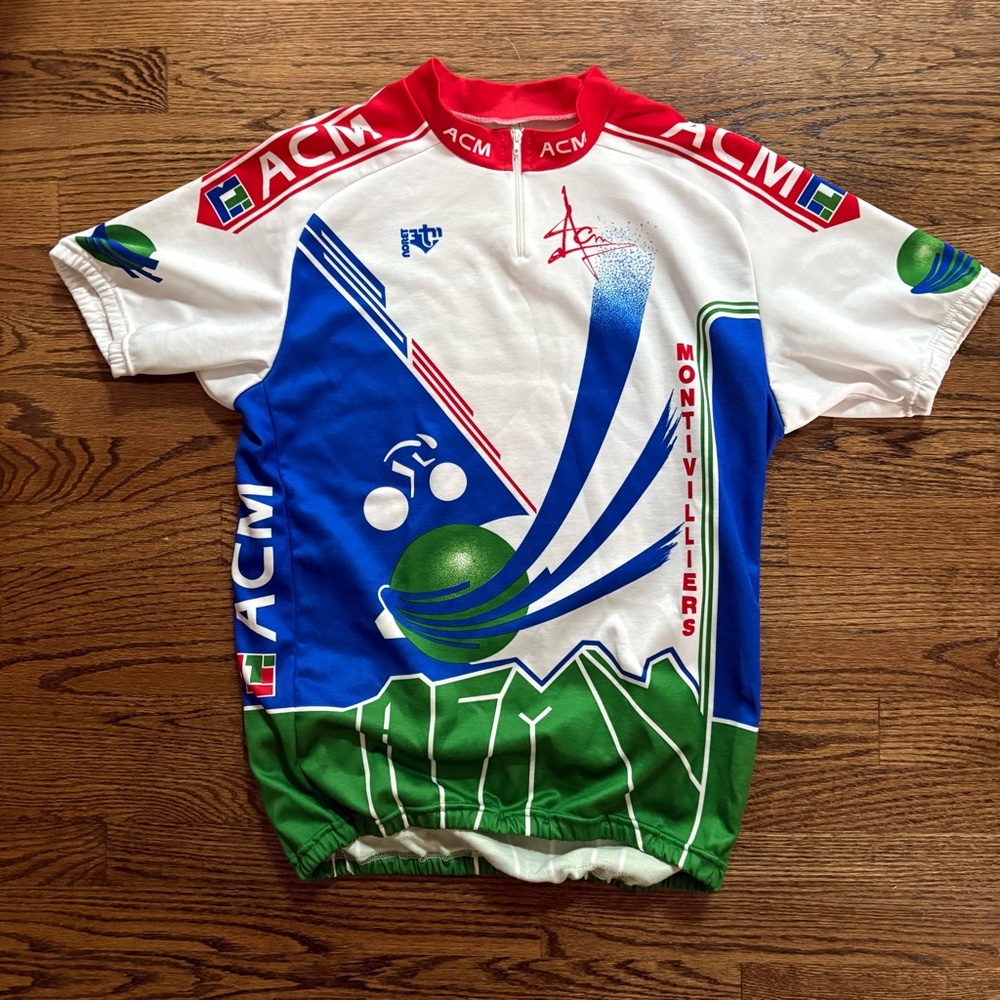 Acm Montivilliers Cycling Jersey Men’s M Short Sleeves France